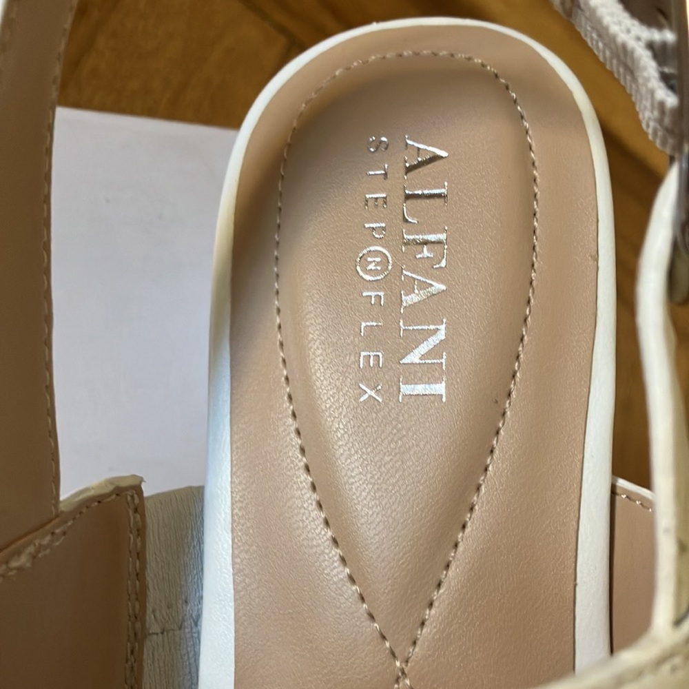 Alfani | Step N' Flex Gwenna Ring-Hardware Dress Sandals | White - Picture 3 of 5